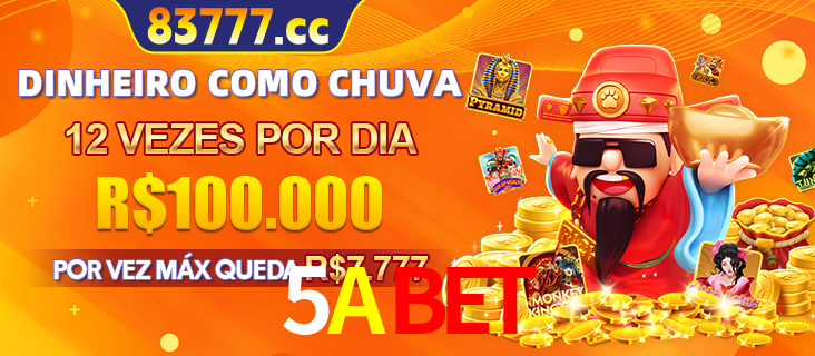 Banner do programa de recompensas Recomende para amigos do 5ABET, detalhando os bônus por convidar amigos, com prêmios que chegam a R$288.888.